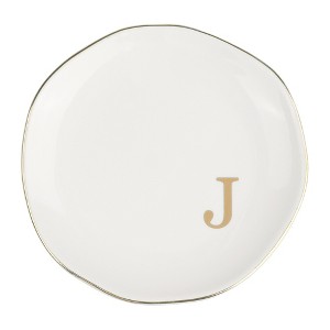 Unique Bargains Ceramic White Decorative Jewelry Tray - 1 of 4