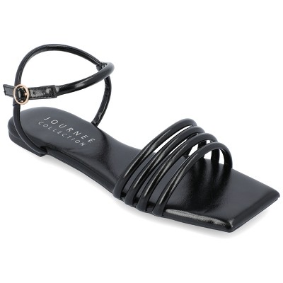 Journee Collection Womens Lyddea Buckle Multi Strap Sandal
