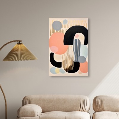Beads of Jewelry Abstract Shapes Trendy Canvas Wall Art, 24" x 36"