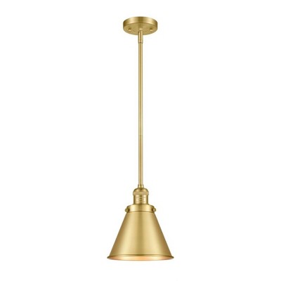 Appalachian - 1 Light Stem Hung Mini Pendant In Traditional Style-10 Inches Tall and 8 Inches Wide