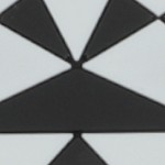 black, white