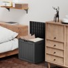 INFURNIC Deck Box Waterproof Deck Box with Lockable Storage for Patio Furniture Garden Tools All-Weather Protection, Black, 22.1"*17.1"*21" - 2 of 4