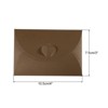 Unique Bargains Mini Pearlescent Paper Heart Shaped Clasp Envelopes 12 Pcs - 2 of 4