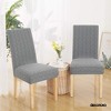 Deconovo Stretch Jacquard Dining Chair Slipcovers ¨C Washable Form-Fit Seat Covers for 18¨C24 in Chairs, 4-Pack - 2 of 4