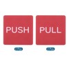 Unique Bargains Acrylic Self-Adhesive Business Square Push Pull Door Sign 4 Pcs - 3 of 4