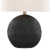 LumiSource (Set of 2) Kona 23" Contemporary Table Lamps Matte Black Polyresin, Modern Brass and Natural Linen Shade - 4 of 4