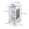 Kids Bookshelf with Bear Backboard, Chalkboard Side and 3-Tier Shelf, 34 in Tall Montessori Organizer-3irtyhousy - 4 of 4