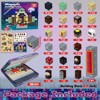 Angel Sar Magnetic Blocks Magic's House Set, 100-Piece STEM Building Cubes, Montessori Sensory Toys for Kids Ages 3-10, Christmas Gifts - 2 of 4