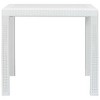 vidaXL Garden Table White Plastic 31.1 in x 31.1 in Lightweight - 2 of 4