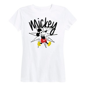 Women's - Disney - Mickey Star Burst Short Sleeve Graphic T-Shirt - 1 of 4