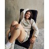 Samii Ryan | Smiley® Flourish Waffle Crewneck, Tan, Medium, 3 - 2 of 4