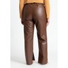 ELOQUII Women's Plus Size Slit Hem Faux Leather Pant - 4 of 4