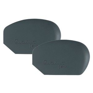 Princeton Catalyst Tool Wedge, Silicone, Mixed Media Paintbrush, Gray, Size 1, Pack of 2 - 1 of 4