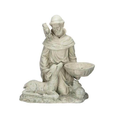 Design Toscano St. Francis Feeds The Animals Garden Statue - Off-white ...