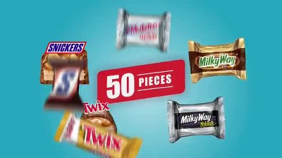 Mini Mix Chocolat Twix Snickers Bounty Mars Snack Mini Pack Kosher 400g