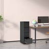 NicBex Modern File Cabinet with Lock, Vertical Metal Filing Cabinets with Drawers and Anti-Tilt Design,Office Cabinet for Home, Office,Black/White - 2 of 4