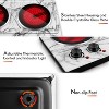 Cusimax 1800W Ceramic Electric Hot Plate,Dual Control Infrared Cooktop - 2 of 4