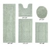 Lux Premium 100% Cotton Tufted Solid Reversible 5 PC Bath Rug Set – Ultra-Soft, Water-Absorbent, Durable, Machine Washable Bathroom Rug - 2 of 4