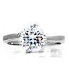 Slickblue Women’s Polished Stainless Steel Solitaire Ring with Clear CZ, No Plating, Round Shape, Size 5-10 - 3 of 4