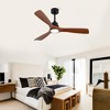 TOBILI New Model 52 Inch Wood Ceiling Fans With Lights,Black Ceiling Fan For Living Room, Bedroom - 3 of 4