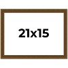 PosterPalooza | Flat Gold Picture Frame - UV Acrylic, Backing Board, Hanging Hardware Included - 2 of 4
