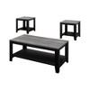 Laminate 3-Piece Coffee and End Table Set with Ample Surface and Bottom Shelf for Living Room or Family Room - 2 of 4