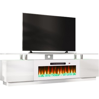 2 Tier Fireplace TV Stand