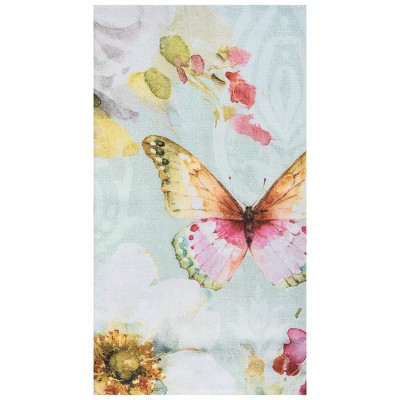 C&F Home Butterfly Blossom Printed Cotton Flour Sack Kitchen Towel