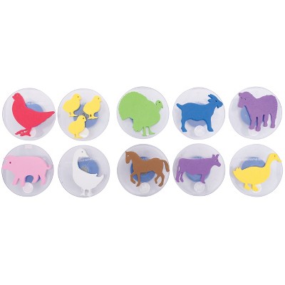 Ready 2 Learn Giant Stampers, Farm Animals, Set of 10
