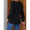 Clearlove Fall Tops for Women Long Sleeve Shirts Casual Cotton Blouses 2025 Dressy Pleated Tunics - 2 of 4