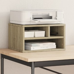 Aghana Digitals Sonoma Oak Engineered Wood Printer Stand with Storage Shelf - 15.7"x12.6"x8.9" - 1 of 4