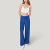Anna-Kaci Active Women's High Waist Wide Leg Pants with Drawstring Waist and Front Pockets - 2 of 4