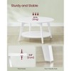 Round Coffee Table, 32''Circle Coffee Tables with 2-Tier Storage Shelf, Easy to Assemble for Living Room - 4 of 4