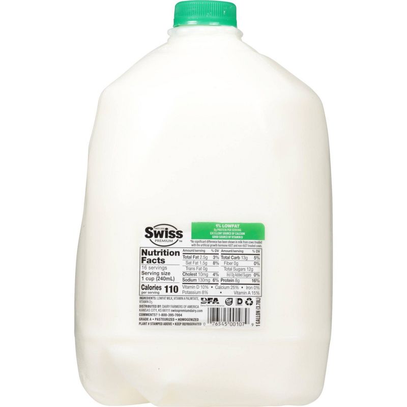 Swiss Premium 1% Lowfat Milk - 1gal, 2 of 13