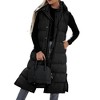 Imily Bela Womens Long Puffer Vest Hooded Sleeveless Winter Coats Quilted Warm Zip Up Padded Outerwear - 2 of 4
