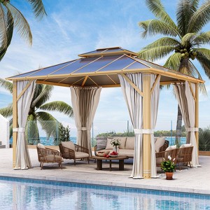 EROMMY 12 Ft. W x 10 Ft. D Aluminum Patio Gazebo - 1 of 4