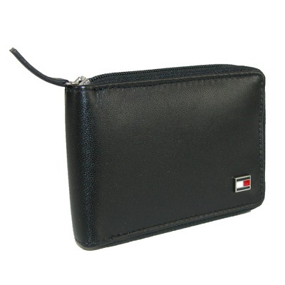 Buy Tommy Hilfiger Men Black Indo Saffiano Leather Texture B-Fold Wallet -  NNNOW.com