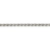 Black Bow Jewelry 3mm Sterling Silver, Diamond Cut Solid Rope Chain Anklet or Bracelet - image 2 of 4