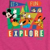 Girls' - Disney - Its Fun To Explore Fitted Short Sleeve Graphic T-Shirt - 2 of 4