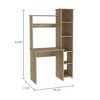 PAGED Modern Office Desk,Writing Desk with Open Storage Shelves,Armoire Desk for Home,Office,Workshop - 3 of 4