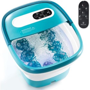 Foot Spa With Heat, Jets And Remote Control, Pumice Stone Collapsible Foot Spa Massager With 24 Motorized Shiatsu Massage Balls MedicalKingUsa - 1 of 4