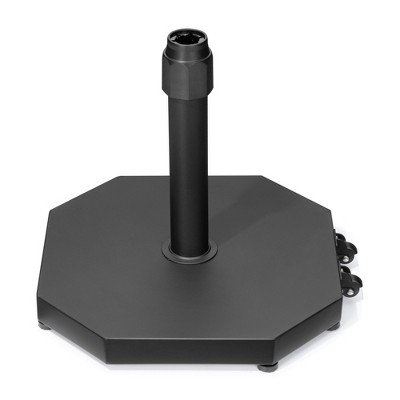 Crestlive Products Patio Umbrella Base 40lbs Outdoor Umbrella Stand for Market Umbrella Polygonal Heavy Duty Umbrella Holder Outdoor Base