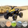 12V Ride On Toy ATV, Battery Powered 4 Wheeler Quad Car, Electric ATV with Remote Control, Music, Horn, Monitor Display, LED Lights for Toddlers 3-10 - 3 of 4