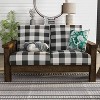 Jovie Gingham Rustic Loveseat - HOMES: Inside + Out - 2 of 4