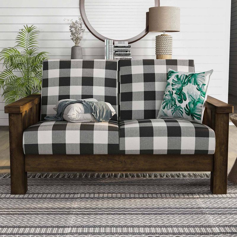 Jovie Gingham Rustic Loveseat - HOMES: Inside + Out, 3 of 9