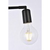 Elegant Lighting Zane 2 lights black flush mount - 4 of 4