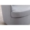 NicBex 18" Luxury 360° Swivel Accent Chairs with Boucle/Linen Upholstery,Modern Sofa Chair with Pillow Back&6" Thickness Cushion,250lbs Max - 4 of 4