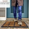 Gardenised Shoe and Boot Scraper Mat with Tray Coir Bristles Built-In Wire Brush and Non-Slip Rubber Base, 18x30" - 3 of 4