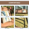 Outdoor Patio 3-Person Porch Swing with Stand, Adjustable Tilt Canopy and Bench Seat - 3 of 4