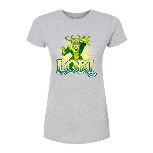 Women's - Marvel - Loki Logo Fitted Graphic T-Shirt - 1 of 3